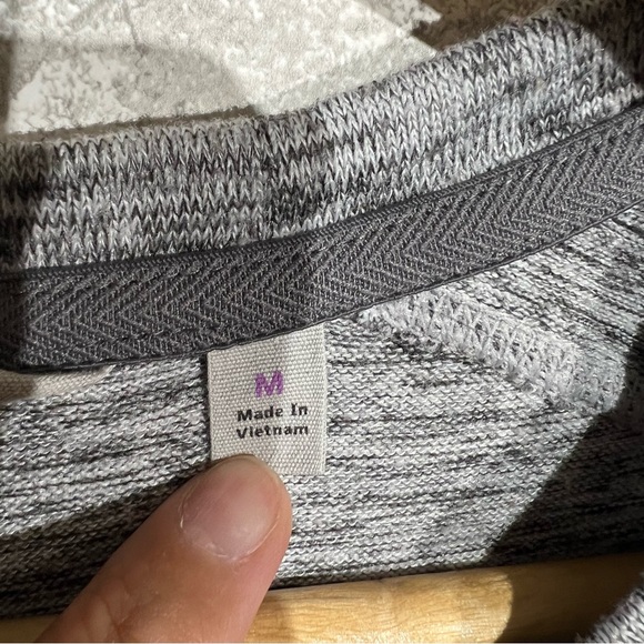 Athleta Women's Medium Heather Gray Tshirt Sweatshirt Dress Long Sleeve Modest - Picture 5 of 7